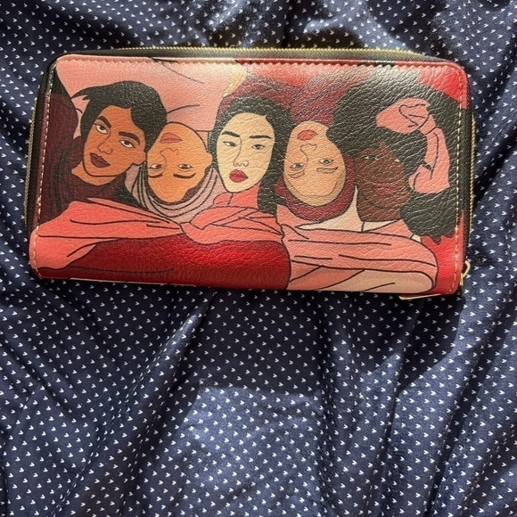 Kind Of Women’s Pink Pattern Zip Around Long Wallet, Water Proof, Hand Clutch - Picture 1 of 5